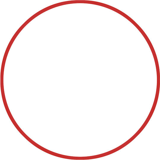 AMILA Rhythmische Gymnastik Reifen mit Durchmesser 70cm Rot