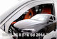 Heko Set of Windbreakers Front and Rear Car Dark Fime for BMW X6 F16 5D 2014-2019 4pcs