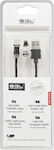 SGL S03 Magnetic USB to Lightning / Type-C / micro USB Cable Μαύρο 1m (099422)