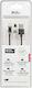 SGL S03 Magnetisch USB zu Blitzschlag / Typ-C,TC-TC / Micro-USB Kabel Schwarz 1m (099422)
