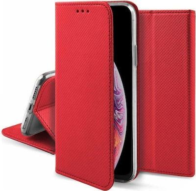 NetOne STYLE SMART Synthetic Leather Book Red (Poco C40)