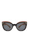 Daponte Damen Sonnenbrille mit Braun Holz Gestell und Gray Polarisiert Linse DAP388E 4