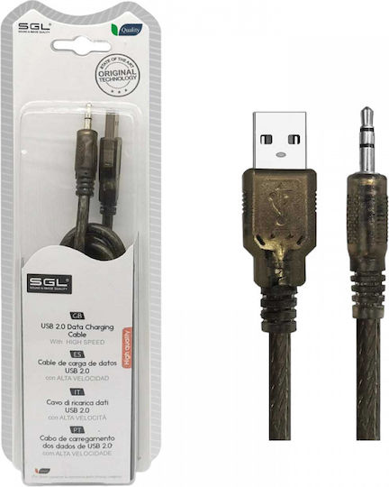SGL USB 2.0 Cable USB-A male - 3.5mm male Μαύρο 1.5m (097152)