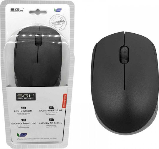 SGL K109 Wireless Ergonomic Mini Mouse Black