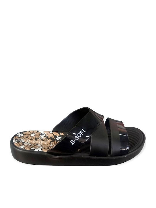 1785-19 Frauen Flip Flops in Schwarz Farbe