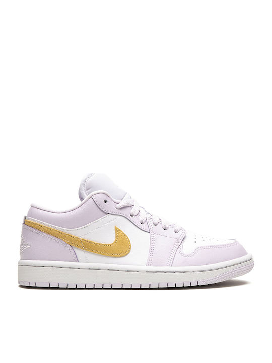 Air  1 Low Damen Sneakers Barely Grape / White / Lemon Wash