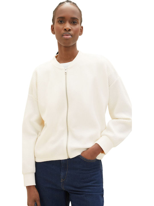 Tom Tailor Damen Jacke in Weiß Farbe