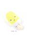 Dog Toy Cuddly Yellow 14cm