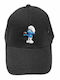Takeposition Kids' Hat Jockey Fabric Happy Smurf Black