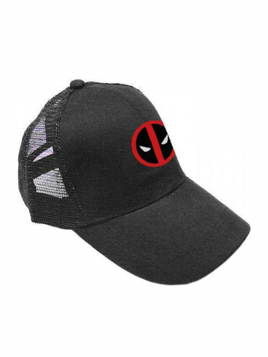 Takeposition Παιδικό Καπέλο Jockey Υφασμάτινο Deadpool Μαύρο