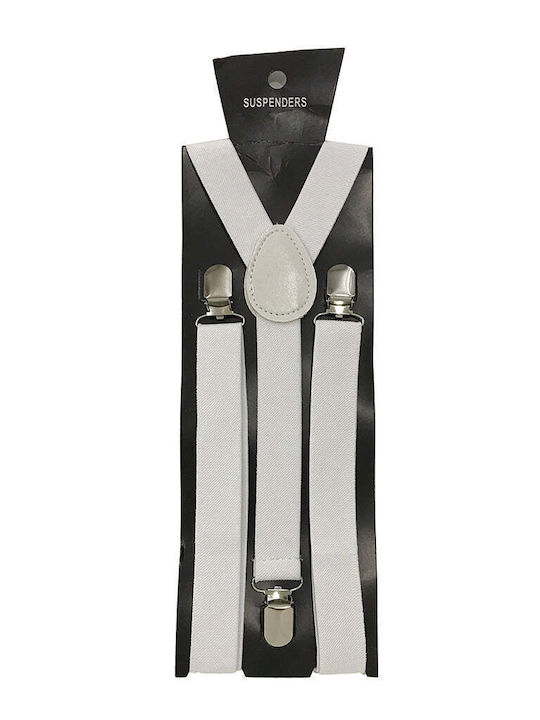 Ustyle Hosenträger Monochrom Weiß
