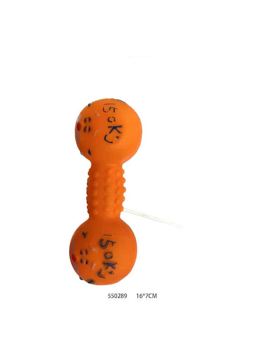 Hundespielzeug Knochen aus Gummi 16cm Orange 12 Stück