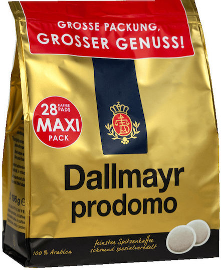 Dallmayr Κάψουλες Espresso Senseo Prodomo Συμβατές με Μηχανή Senseo Pads 28caps