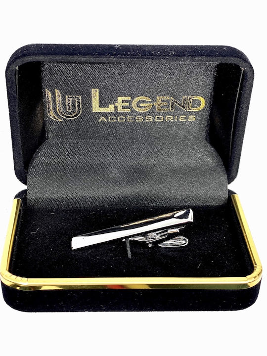 Legend Accessories Clip Γραβάτας Ασημί