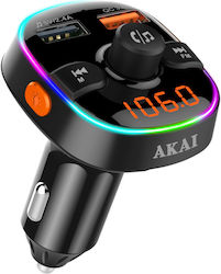 Akai FM Transmitter Αυτοκινήτου με Bluetooth / MicroSD / USB