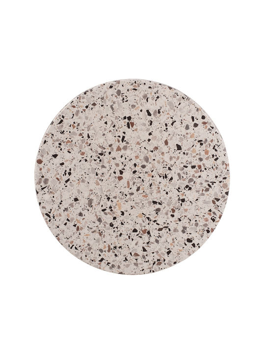 HomeMarkt Round Werzalit Table Surface Beige 60x60cm