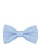 JFashion Linen Handmade Bow Tie Light Blue