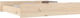 vidaXL Bed Drawer made of Wood with Wheels in B...