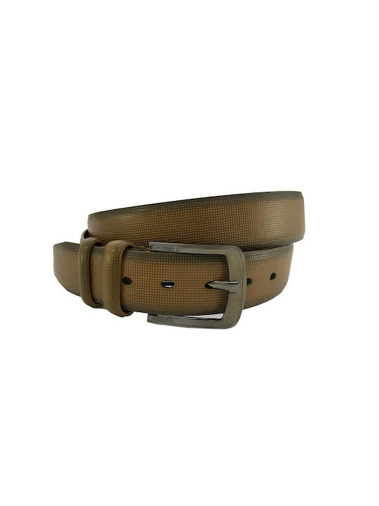 Ustyle Men's Artificial Leather Wide Belt Brown