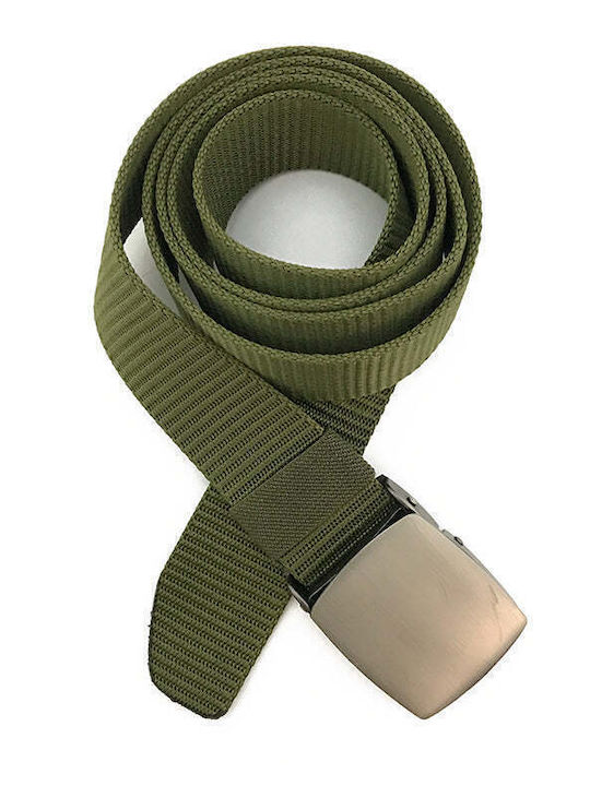 Men's Fabric Webbing Belt Belt Khaki