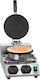 Bartscher Commercial Waffle Maker Single Rotating for Round Waffles 370276