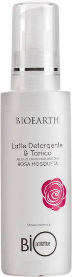 Bioearth 2 in 1 Γαλάκτωμα Καθαρισμού Προσώπου 200ml