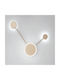 Fan Europe Led-Etere-PL2 Modern Lamp Wall Gold 33x33x6cm