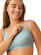 Naturana Maternity & Nursing Sports Bra with Clips Light Blue