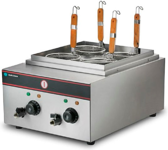 Fresh EKT40 Kochkessel Elektrisch für Nudeln mit Fassungsvermögen 4x1.8Es und Leistung 4kW 42x47x36cm.