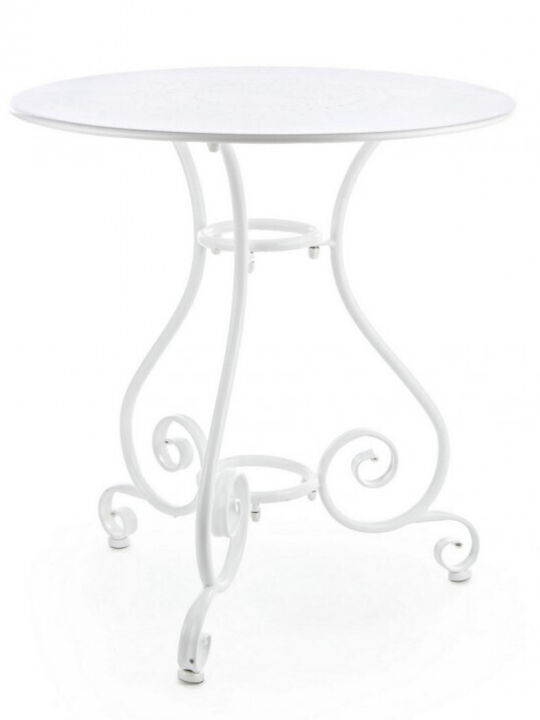 Table Cafe Etienne 70x70x72cm White