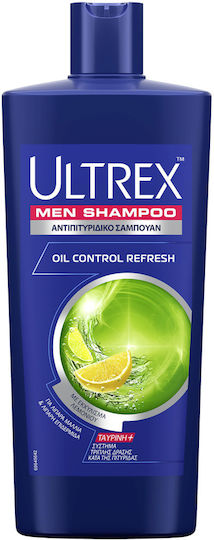Ultrex Oil Control, Rerfresh Σαμπουάν κατά της Πιτυρίδας για Λιπαρά Μαλλιά 610ml