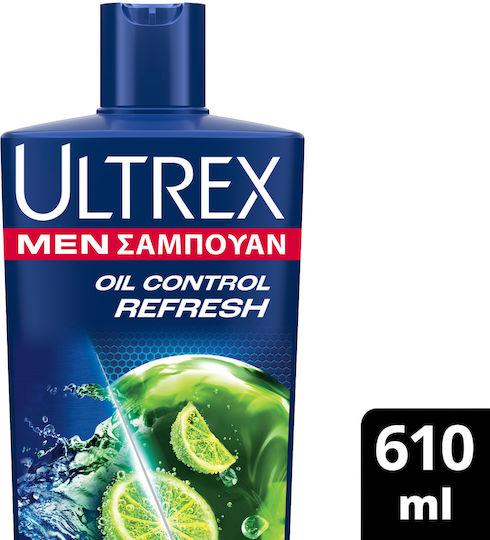Ultrex Oil Control, Rerfresh Shampoos against Dandruff for Oily Hair 610ml