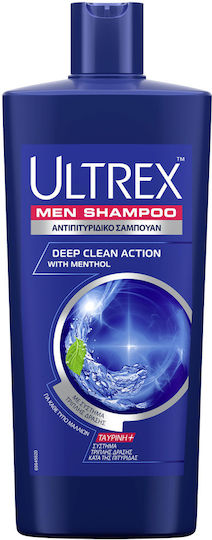Ultrex Deep Clean Σαμπουάν κατά της Πιτυρίδας για Όλους τους Τύπους Μαλλιών 610ml