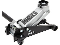 Yato Hand Operated Car Trolley Jack with Lifting Height up to 45.7cm and Lifting Weight up to 3 Tons