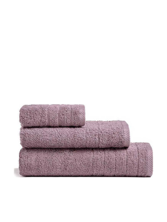 Melinen Hand Towel Fresca 30x50cm Grey Lilac We...