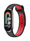 Tech-Protect SMART Strap Silicone with Pin Black/Red (Smart Band 8 / 8 NFC)