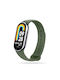 Tech-Protect ICONBAND Armband Silikon mit Pin Army Green (Smart Band 8 / 8 NFC)