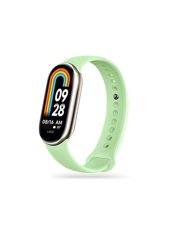 Tech-Protect ICONBAND Armband Silikon mit Pin Matcha Green (Smart Band 8 / 8 NFC)