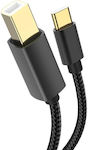 XO GB010B USB 2.0 Cable USB-C male - USB-B male Μαύρο 1.5m