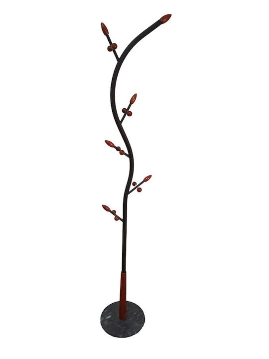 Melina's Collection Cuiere de podea Metal Negru 30x30x180cm