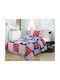 Dimcol Dimcol Kids Quilt Single Set with 1 Pillowcase 251 Multicolour 160x220cm