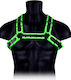 Shots Ouch Glow in the Dark Buckle Bulldog Harness Green