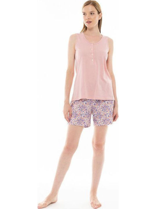 Pink Label Summer Women's Pyjama Set Pink