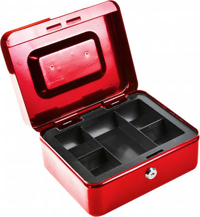 Lalos Kassenschrank mit Schloss 2219 Rot