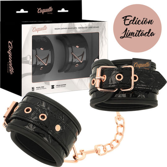 Dream Love Coquette Fantasy BegMe Χειροπέδες Premium Handcuffs σε Μαύρο Χρώμα