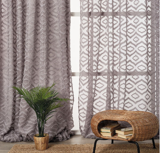 Whitegg Curtain with Pencil Pleat K0115 1 Cigar Brown 270x280cm