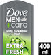 Dove Men Care Refreshing Extra Fresh Gel De Duș Hidratant Cremă 3în1 Pentru Bărbați 400ml