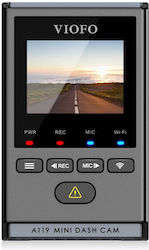 Viofo A119 Mini 2 Κάμερα DVR Αυτοκινήτου 1440P με Οθόνη 1.5" WiFi, GPS για Παρμπρίζ με Αυτοκόλλητο