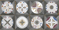 Ravenna Mihara Cold Deco Placă Perete Bucătărie / Baie Ceramic Mat 60x30cm Gri