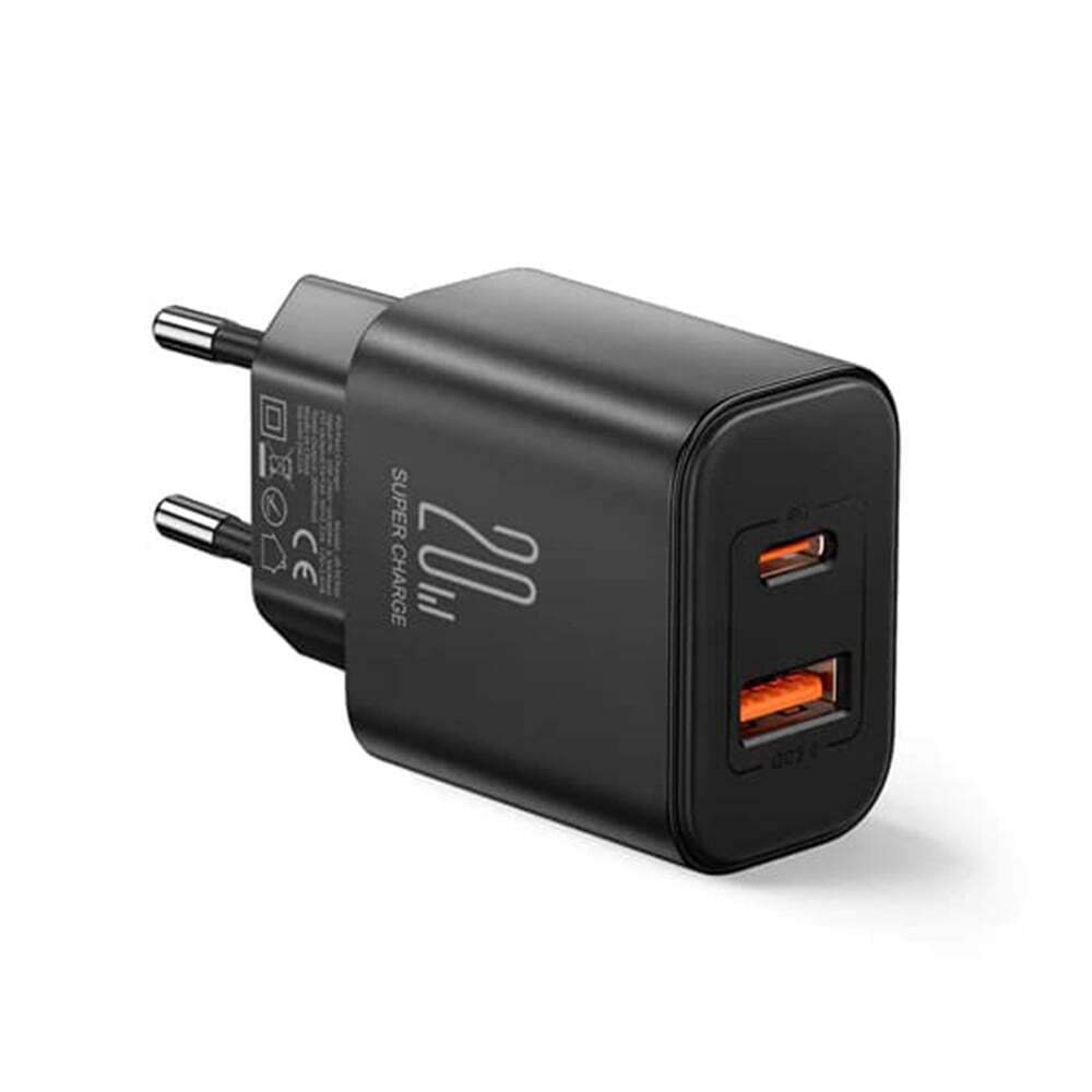 Charger Flash Joyroom JR-TCF05, (EU) 20W A+C (black)